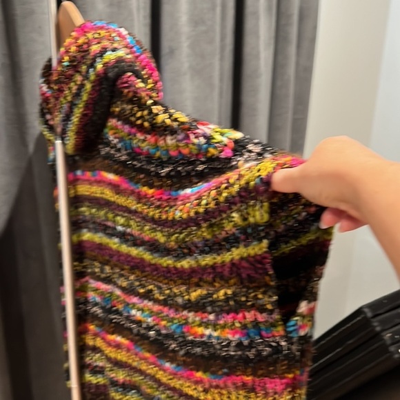 NWT Anthropologie sparkle sweater vest poncho - Picture 4 of 7